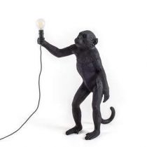 Seletti Monkey Outdoor Lampresin Standing Verlichting Zwart Kunststof