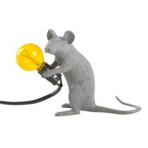 Seletti Mouse Lampresin Sitting Verlichting Geel