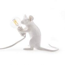Seletti Mouse Lampresin Sitting Verlichting Wit Kunststof