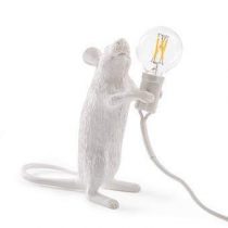 Seletti Mouse Lampresin Standing Verlichting Wit Kunststof