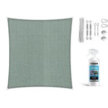 Shadow Comfort Compleet pakket: Vierkant 2x2m Blauw Zonwering Blauw Polyester