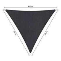 Shadow Comfort driehoek 4x4x4m Carbon Black Zonwering Antraciet Polyester