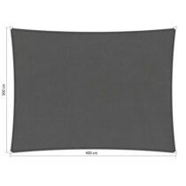 Shadow Comfort waterafstotend rechthoek 3x4m Vintage Grey Zonwering Grijs Polyester