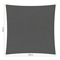 Shadow Comfort waterafstotend vierkant 5x5m Vintage Grey Zonwering Grijs Polyester
