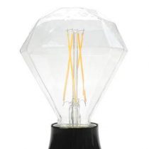 Snoerboer LED Diamond 2W E27 Lichtbron Verlichting  Glas