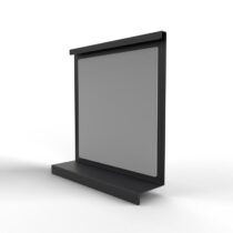Steellish Spiegel Murano Small Zwart Spiegel Zwart Aluminium