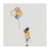 StoryTiles A Wish Balloon Wandtegel 10 x 10 cm Wanddecoratie & -planken Multicolor Keramiek
