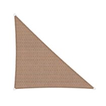 Sunfighters Compleet pakket: Driehoek 3.5x4x4.5m Zand Zonwering Beige Polyester
