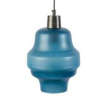 The ColleQtion Rose Hanglamp Verlichting Blauw Glas