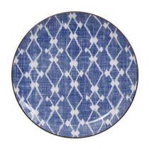Tokyo Design Studio Shibori Dinerbord Ø 25 cm Servies Blauw Porselein