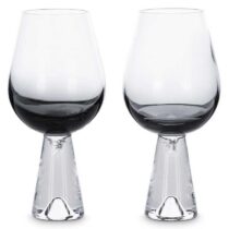 Tom Dixon Tank Wine glas set van 2 zwart Glazen Zwart Glas