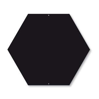 Trendform Element Hexagon Magneetbord Wanddecoratie & -planken Zwart RVS