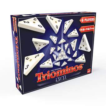Triominos The Original Excel - 6 spelers Bordspellen Wit