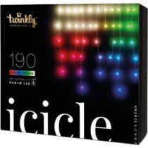 Twinkly Twinkly 190 RGB W LEDs Icicle Lights - Generation II Kerstverlichting Wit Aluminium