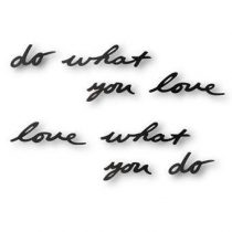 Umbra Mantra 'Do what you love' Wanddecoratie Wanddecoratie & -planken Zwart Metaal