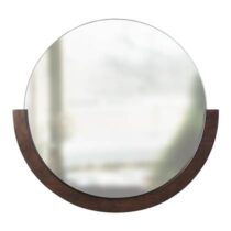 Umbra Mira Spiegel Ø 53 cm - Aged Walnut Spiegel Bruin Glas
