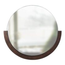 Umbra Mira Spiegel Ø 80 cm - Aged Walnut Spiegel Bruin Glas