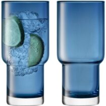 Utility Longdrinkglas 390 ml Set van 2 Stuks Glazen Blauw Glas