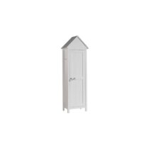 Vipack Beachhouse kast Lewis - 62 x 192 x 40 cm Kledingkast Wit MDF