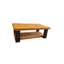 Wood4you - Salontafel New England - Roasted wood 140Lx90Dx40H Dubbel Tafels  Hout