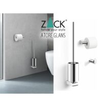 Zack ATORE 3-delig basispakket (glans) Toiletaccessoires Zilver RVS
