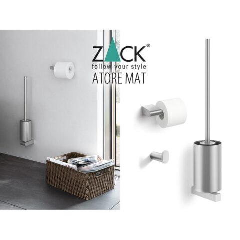 Zack ATORE 3-delig basispakket (mat) Toiletaccessoires Zilver RVS