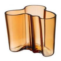 Iittala Alvar Aalto Vaas 12 cm Woonaccessoires Bruin Glas