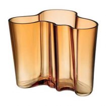 Iittala Alvar Aalto Vaas 16 cm Woonaccessoires Bruin Glas