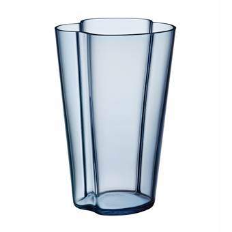 Iittala Alvar Aalto Vaas 22 cm Woonaccessoires Blauw Glas