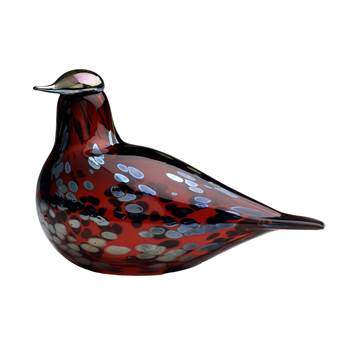 iittala Birds by Toikka Glazen Robijnvogel Woonaccessoires Rood Glas
