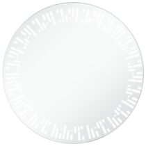 vidaXL Badkamerspiegel LED 60 cm Spiegel Zilver Aluminium