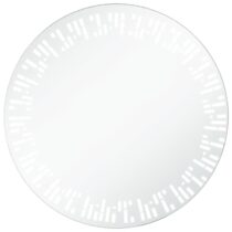 vidaXL Badkamerspiegel LED 70 cm Spiegel Zilver Aluminium
