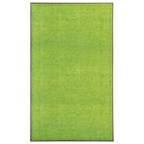 vidaXL Deurmat wasbaar 90x150 cm groen Woondecoratie Groen Natuurlijk materiaal