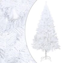 vidaXL Kunstkerstboom met dikke takken 150 cm PVC wit Kerstdecoratie Wit PVC