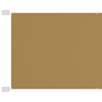 vidaXL Luifel verticaal 100x1000 cm oxford stof beige Zonwering Beige Polyester