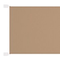 vidaXL Luifel verticaal 100x600 cm oxford stof taupe Zonwering Taupe Polyester