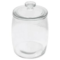 vidaXL Opbergpotten met deksel 2 st 3850 ml glas Opbergen Transparant Glas