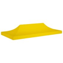 vidaXL Partytentdak 270 g/m² 6x3 m geel Zonwering Geel Natuurlijk materiaal