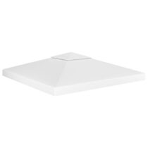 vidaXL Prieeldak 2-laags 310 g/m² 3x3 m wit Zonwering Wit Natuurlijk materiaal