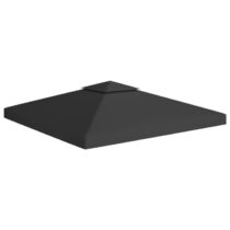 vidaXL Prieeldak 2-laags 310 g/m² 3x3 m zwart Zonwering Zwart Natuurlijk materiaal