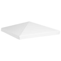 vidaXL Prieeldak 270 g/m² 3x3 m wit Zonwering Wit Natuurlijk materiaal