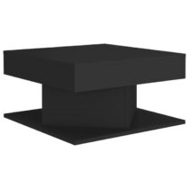 vidaXL Salontafel 57x57x30 cm spaanplaat zwart Tafels Zwart Spaanplaat