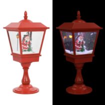vidaXL Sokkellamp met kerstman LED 64 cm Kerstdecoratie Rood Kunststof