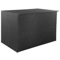 vidaXL Tuinbox 150x100x100 cm poly rattan zwart Tuinhuizen & opbergers Zwart Polyamide