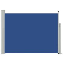 vidaXL Tuinscherm uittrekbaar 100x500 cm blauw Zonwering Blauw Staal