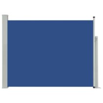 vidaXL Tuinscherm uittrekbaar 140x500 cm blauw Zonwering Blauw Staal