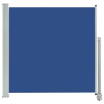 vidaXL Tuinscherm uittrekbaar 160x300 cm blauw Zonwering Blauw IJzer