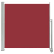 vidaXL Tuinscherm uittrekbaar 160x300 cm rood Zonwering Rood IJzer