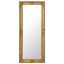 vidaXL Wandspiegel barok stijl 50x120 cm goudkleurig Spiegel Goud Hout