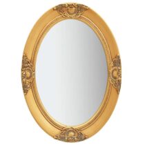 vidaXL Wandspiegel barok stijl 50x70 cm goudkleurig Spiegel Goud Hout